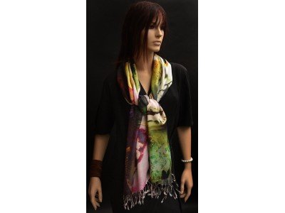 Zijde pashmina sjaal, film, liefde, valt soepel
