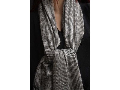 Cashmere sjaal, uniseks, bruin en beige